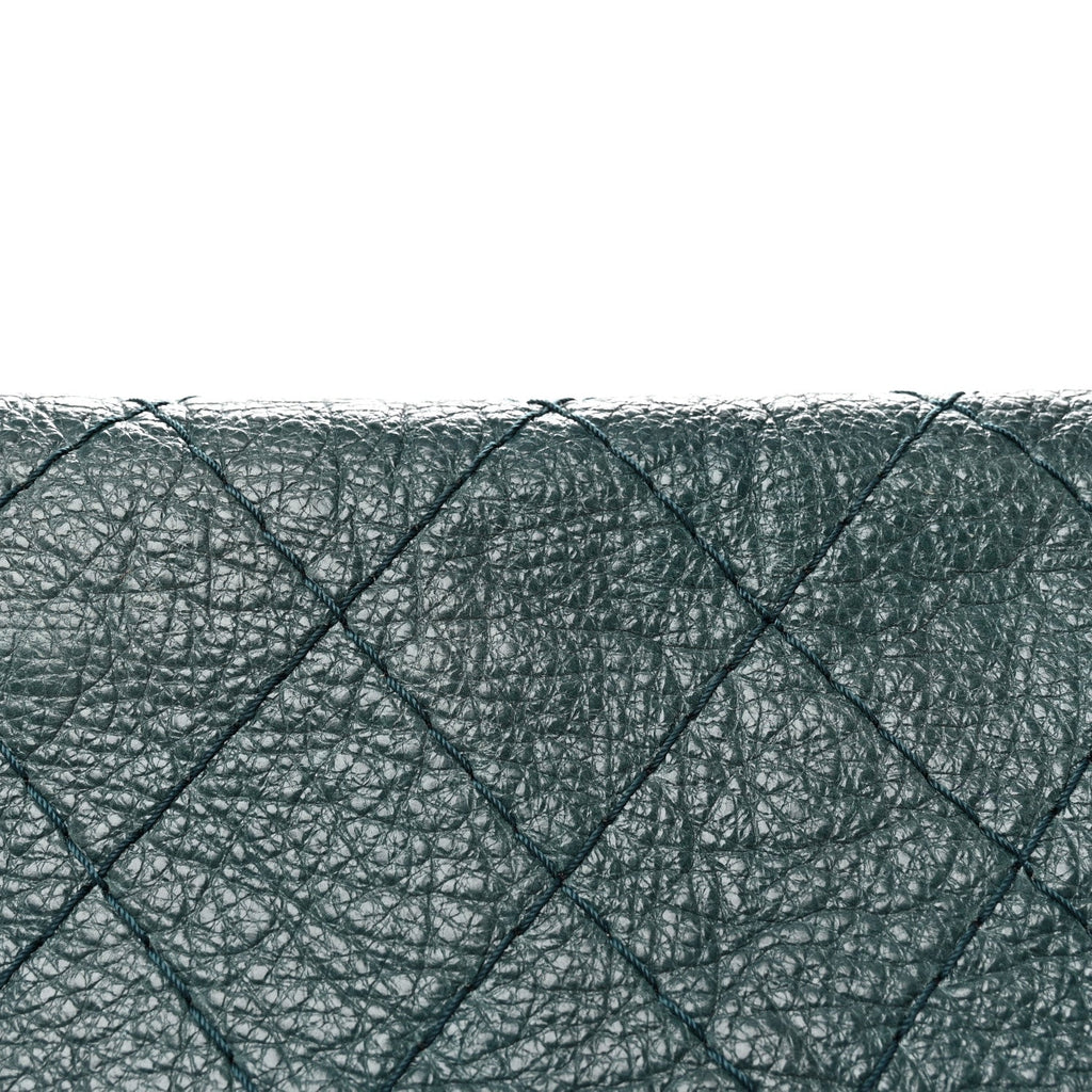 Glazed Calfskin Stitched XL On The Road Flap Blue