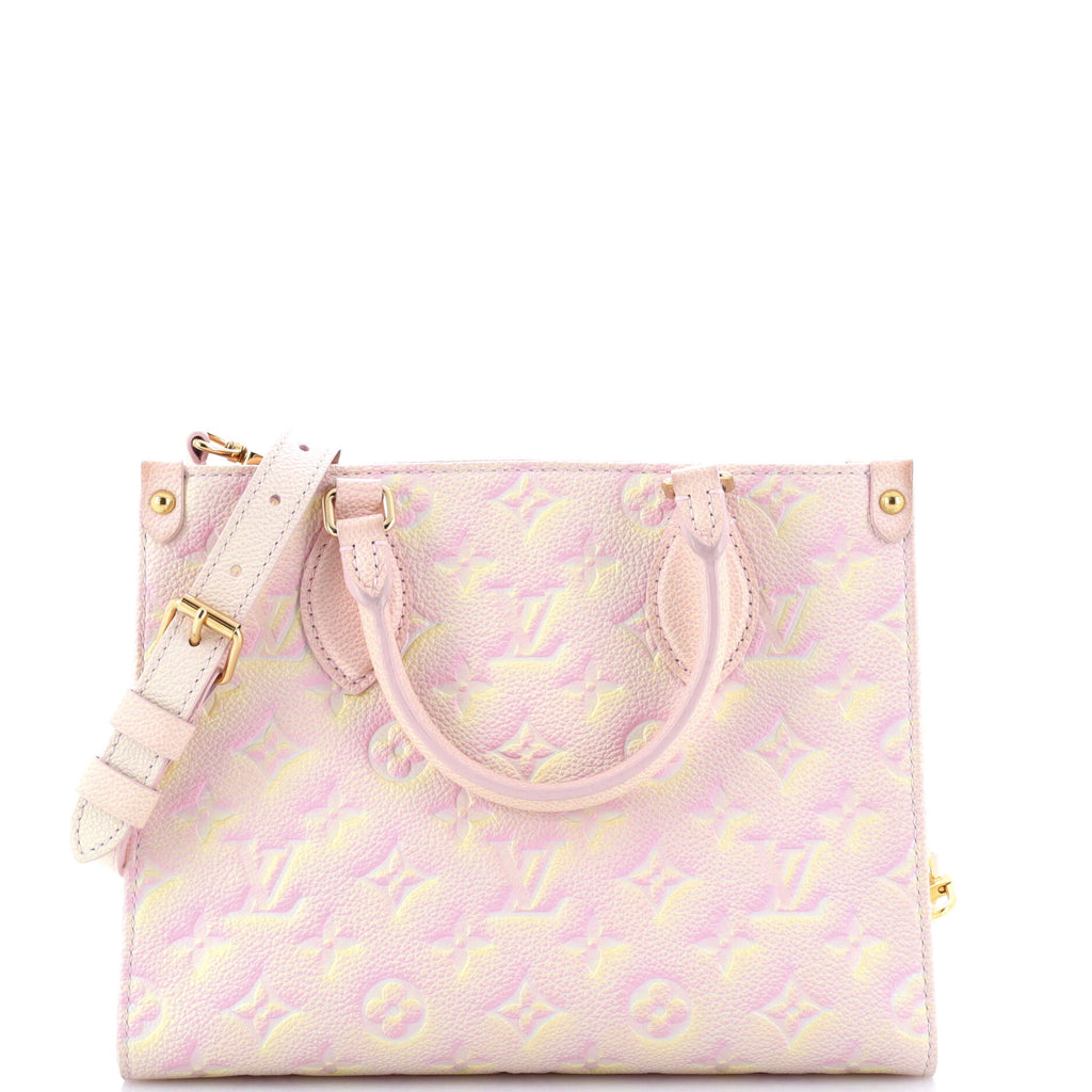 Louis Vuitton OnTheGo Tote Stardust Monogram Empreinte Leather PM