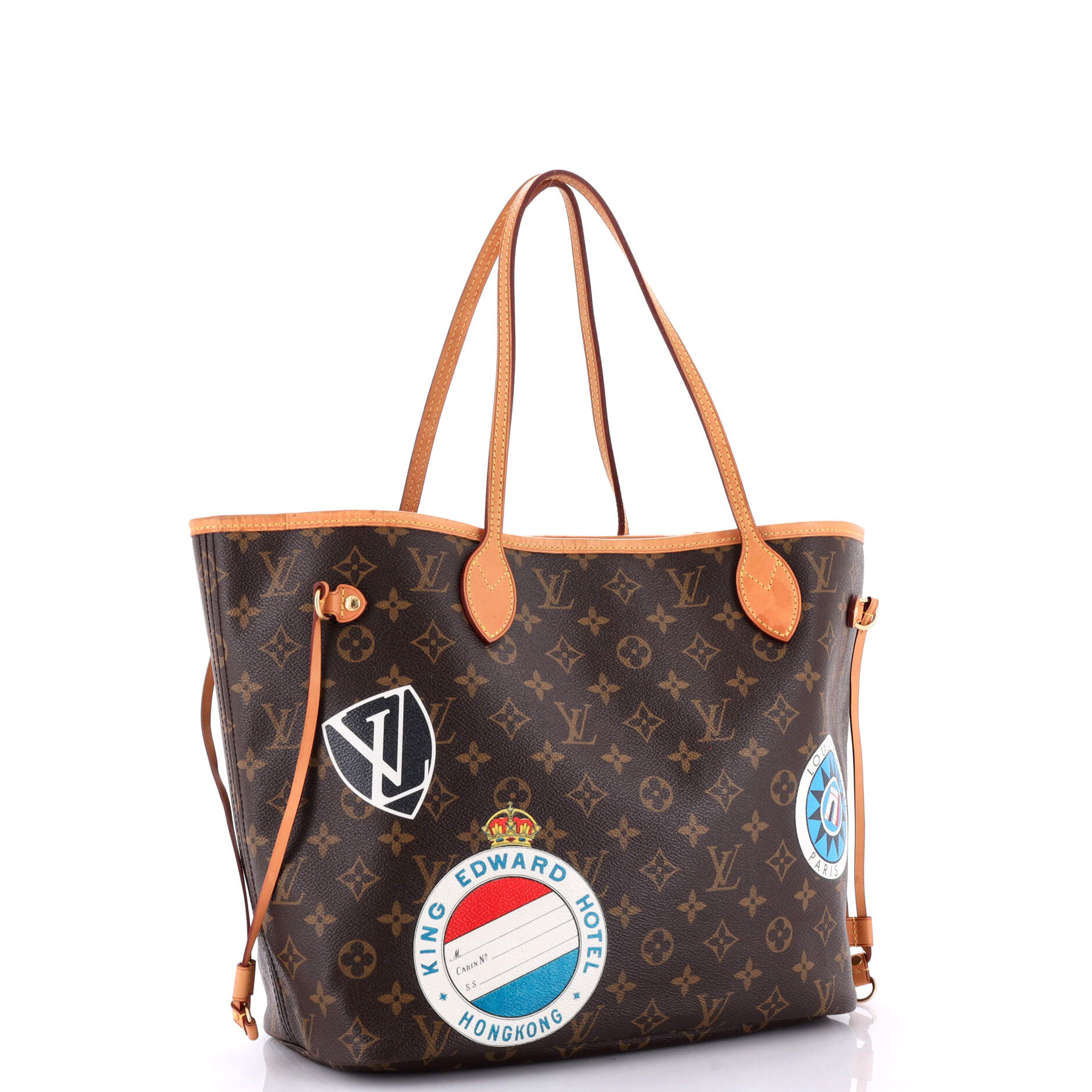 Louis Vuitton Neverfull NM Tote My World Tour Monogram Canvas MM
