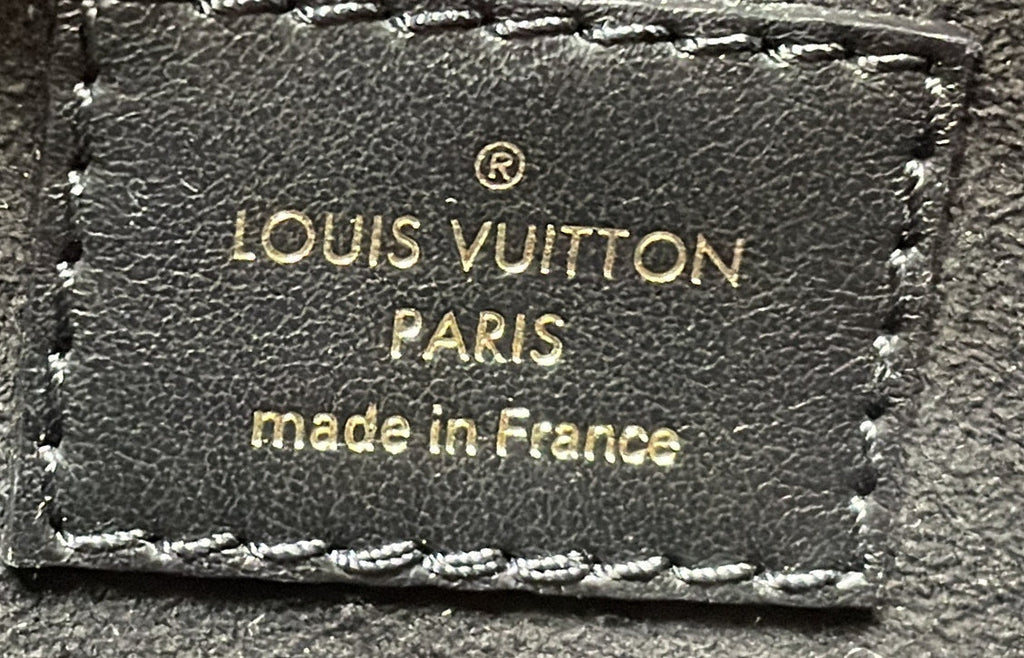 Louis Vuitton On My Side Tote Leather with Monogram Canvas PM