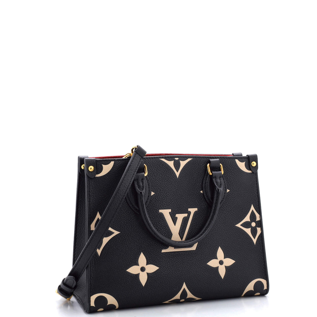Louis Vuitton OnTheGo Tote Bicolor Monogram Empreinte Giant PM