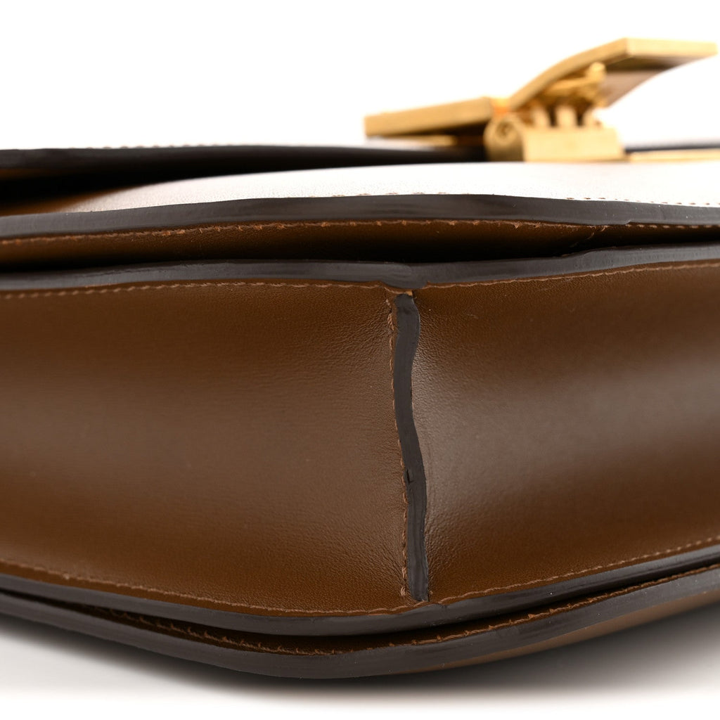Box Calfskin Medium Classic Box Flap Bag Camel