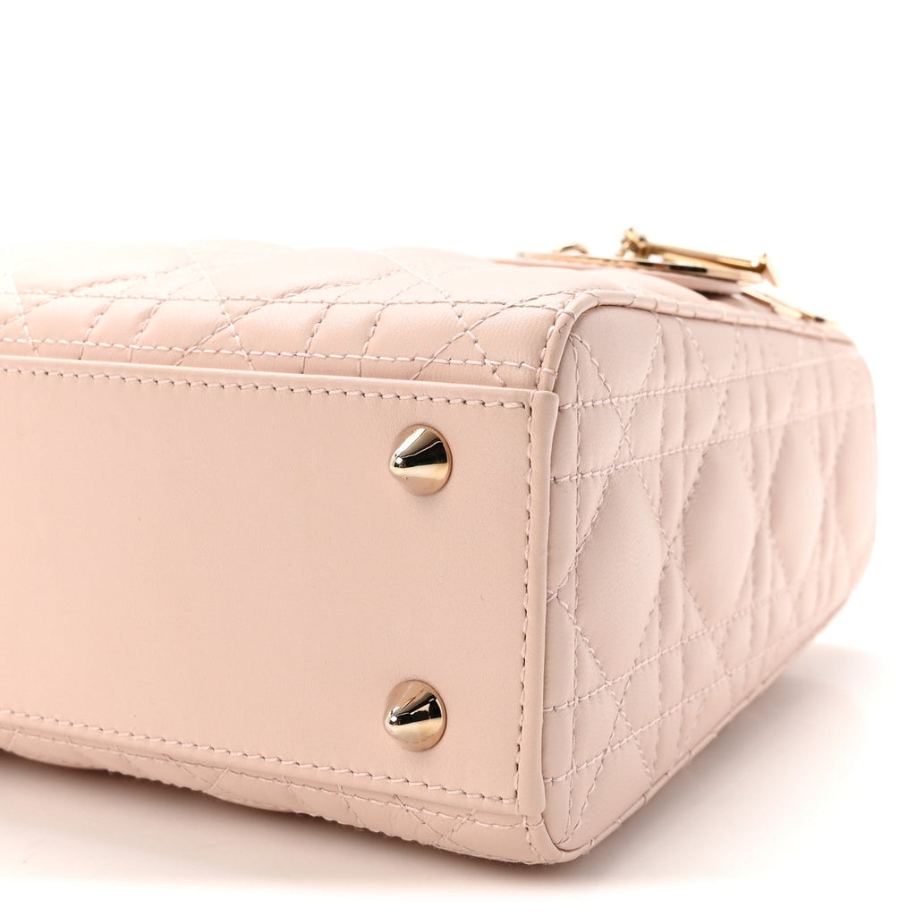 Lambskin Cannage Small My ABCDior Lady Dior Light Pink