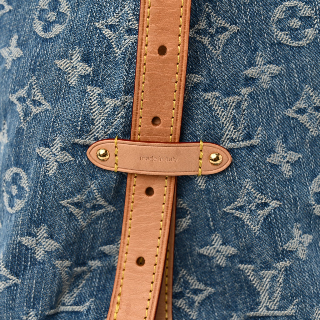 Monogram Denim CarryAll MM Blue