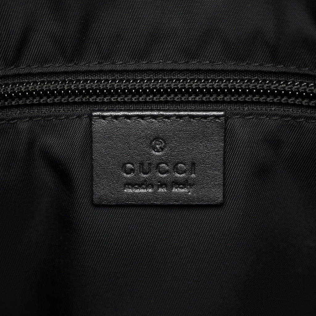 GG Supreme Monogram Web Messenger Bag Black