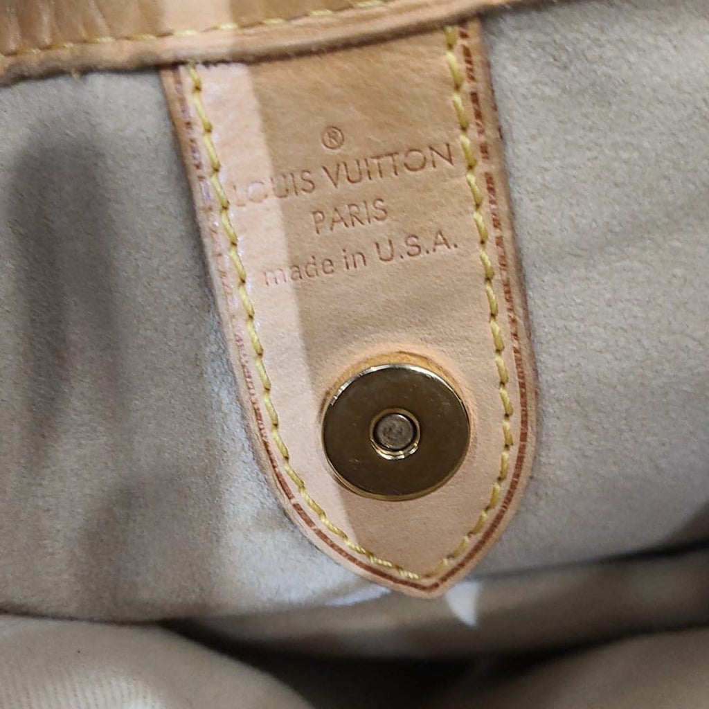 LOUIS VUITTON Galliera GM Monogram Canvas Tote Shoulder Bag Brown