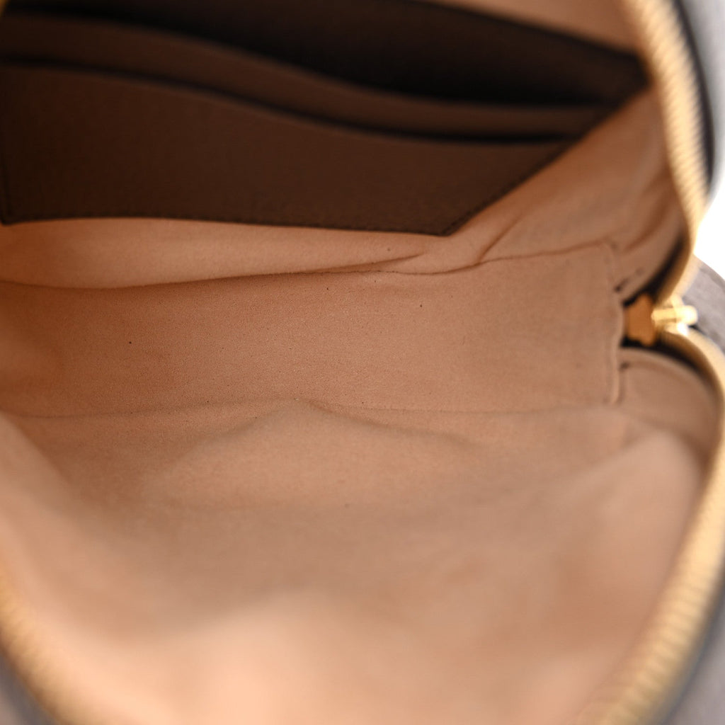 GG Supreme Monogram Web Mini Ophidia Round Shoulder Bag Brown