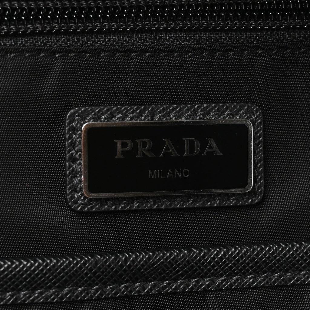 Tessuto Nylon Saffiano Day Backpack Black