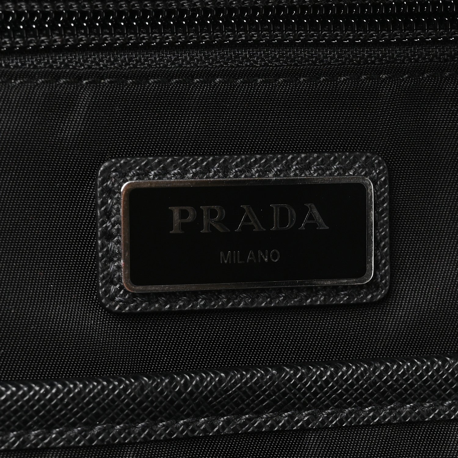 Tessuto Nylon Saffiano Day Backpack Black