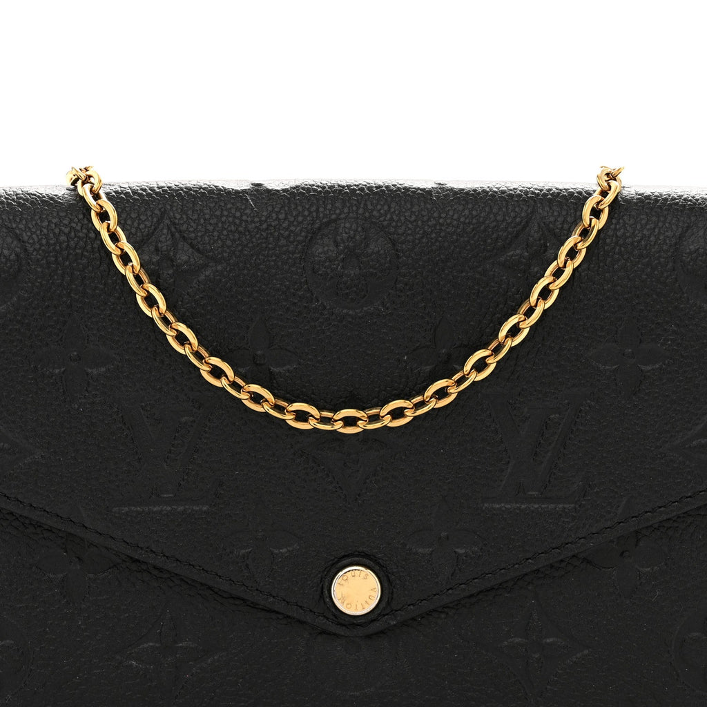 Empreinte Pochette Felicie Chain Wallet Black