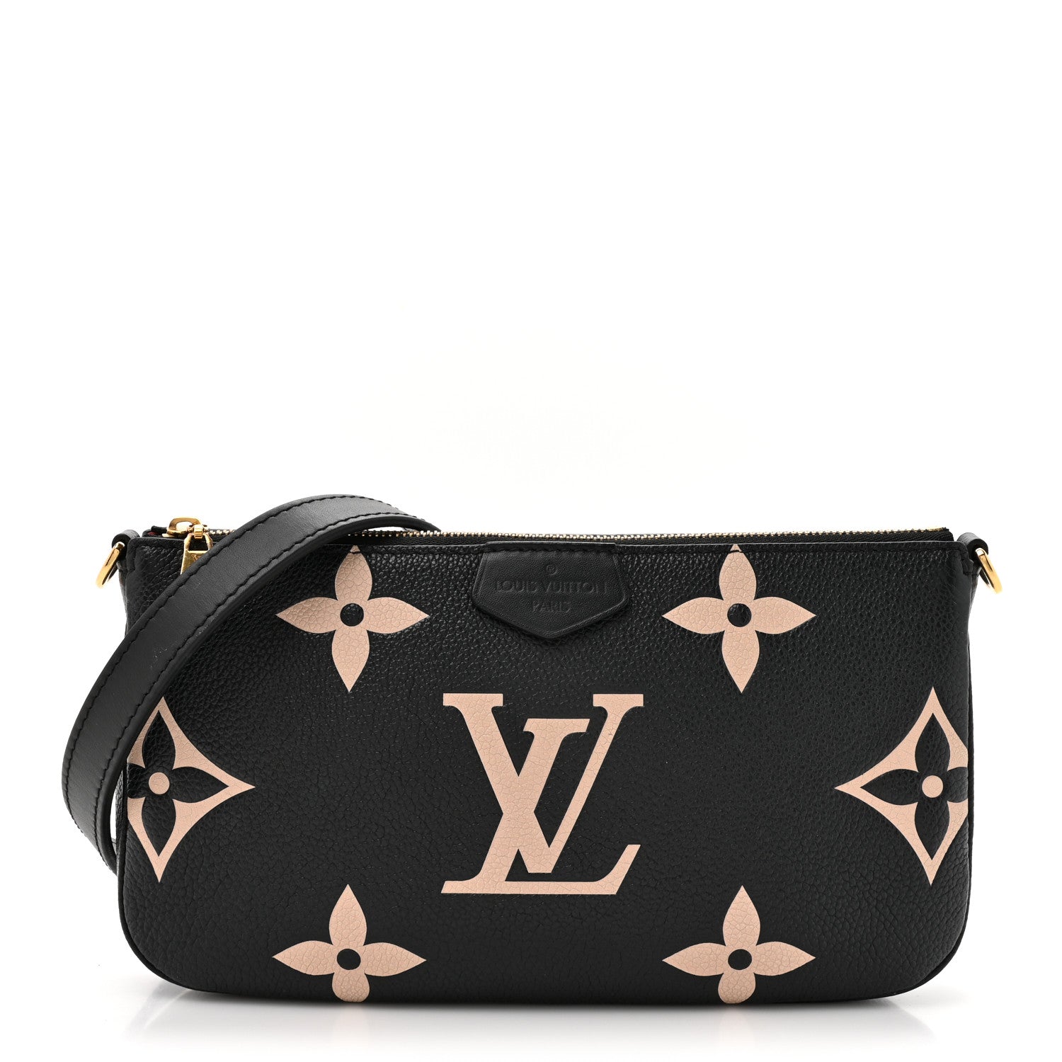 Empreinte Monogram Giant Multi Pochette Accessories Large Pochette Black Beige