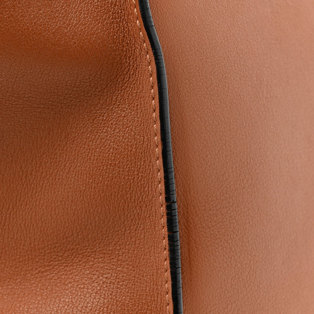 Grained Calfskin Medium Hammock Shoulder Bag Tan