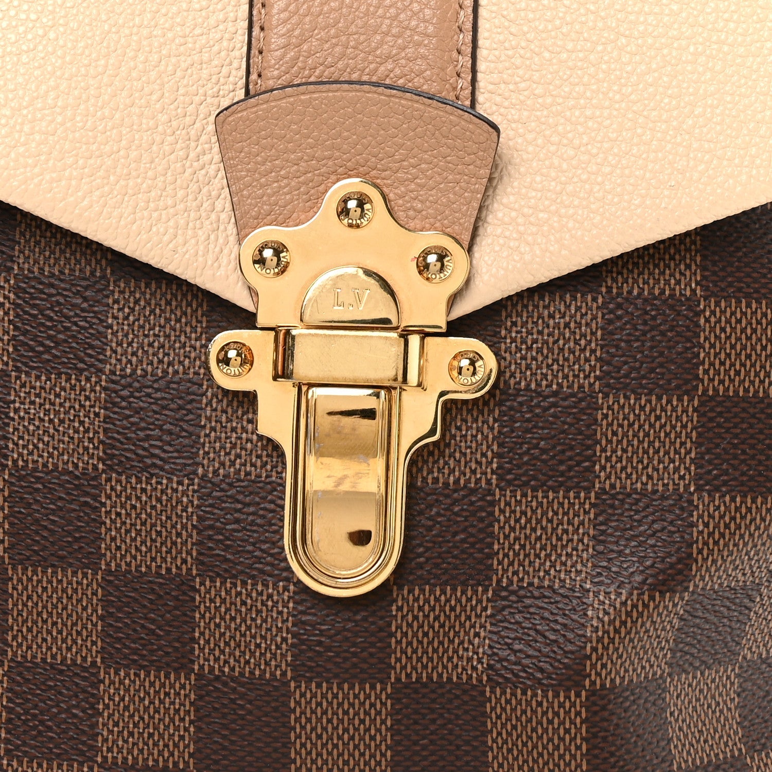 Damier Ebene Clapton Backpack Creme
