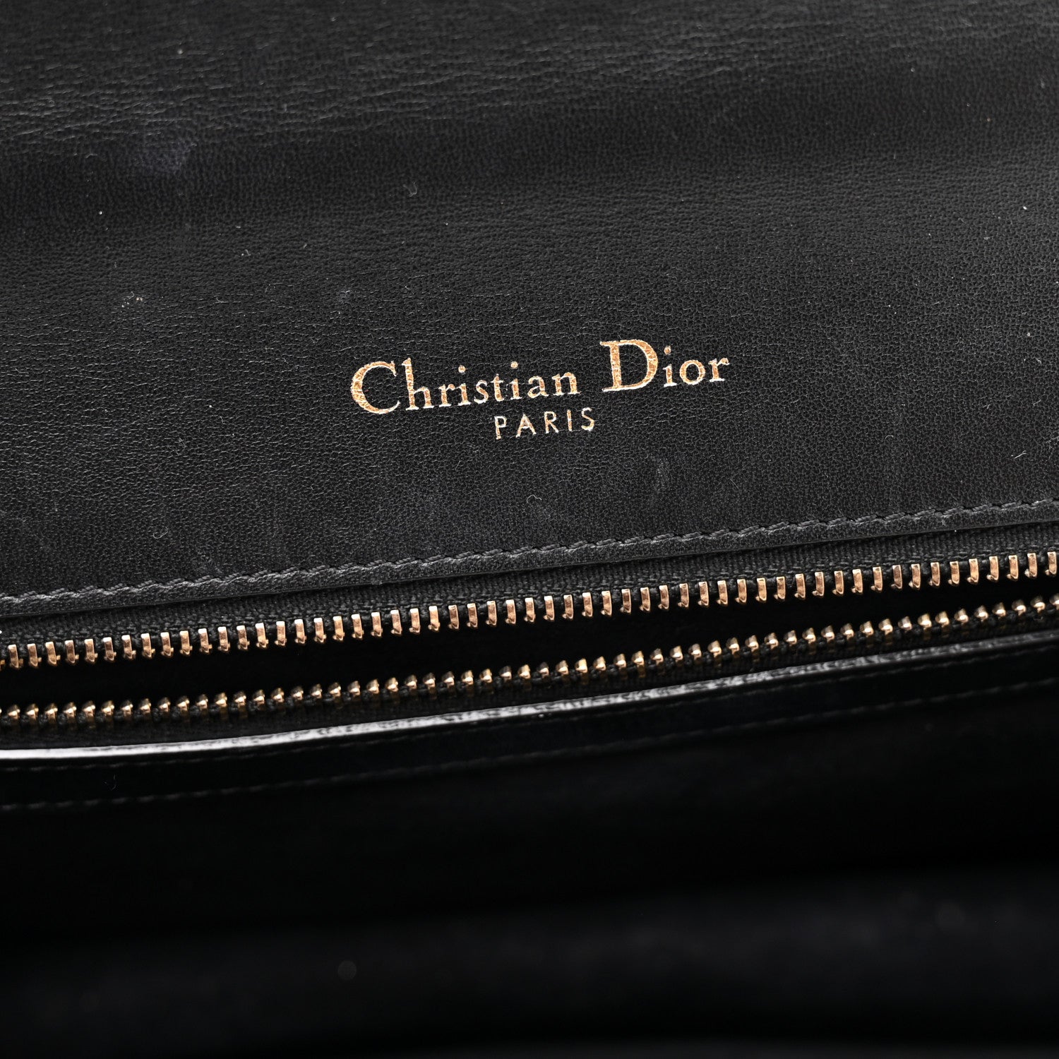 Lambskin Studded Medium Diorama Flap Bag Black