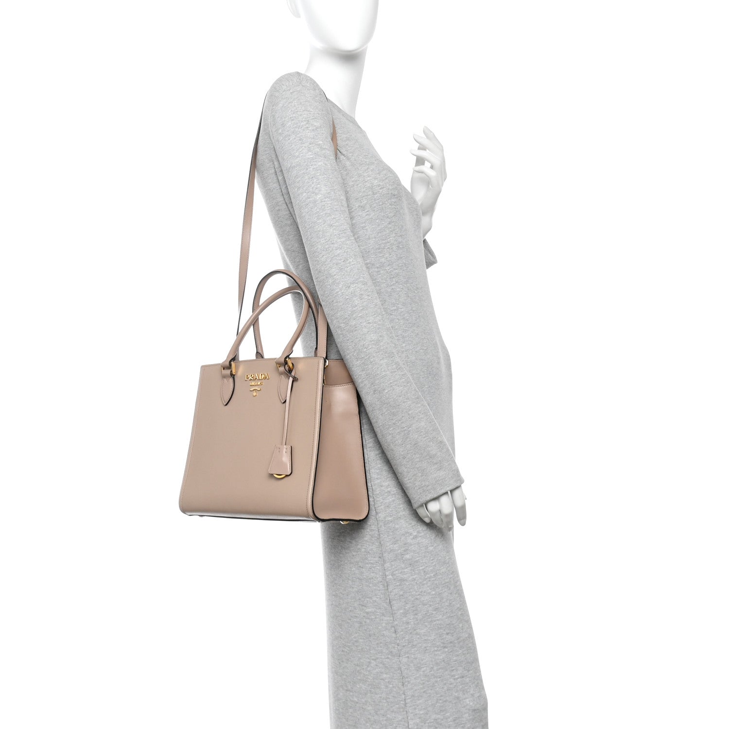 Saffiano Soft Calfskin Large Tote Cammeo