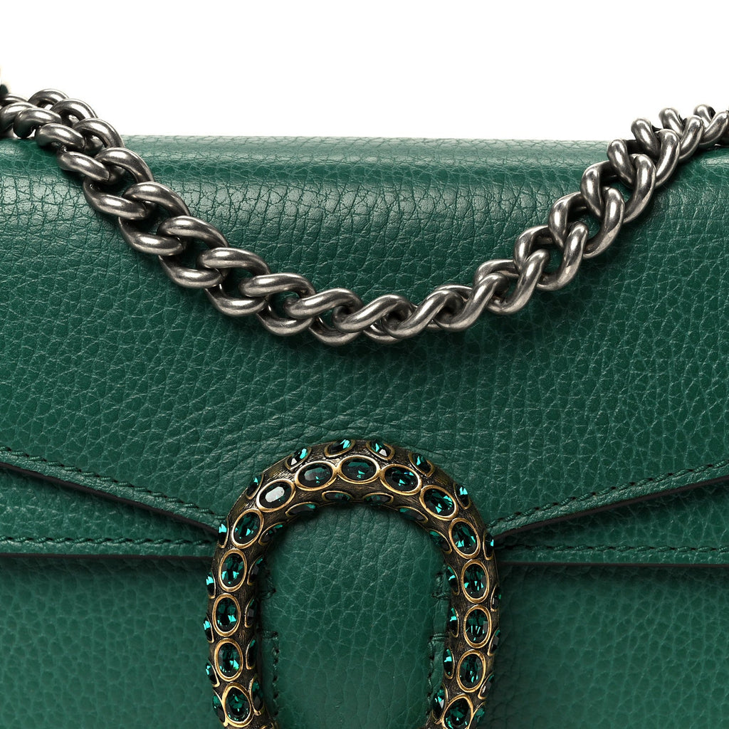 Calfskin Mini Dionysus Shoulder Bag Emerald