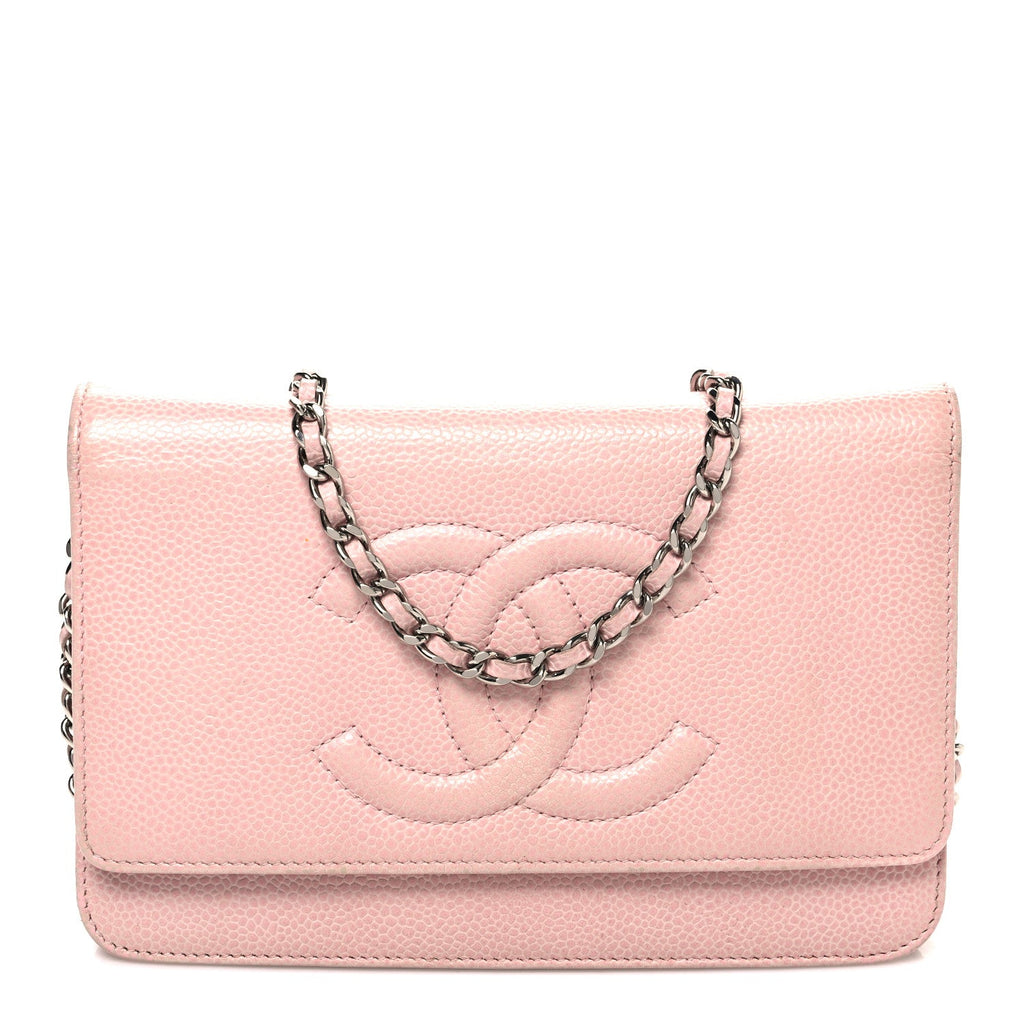 Caviar Timeless CC Wallet on Chain WOC Pink