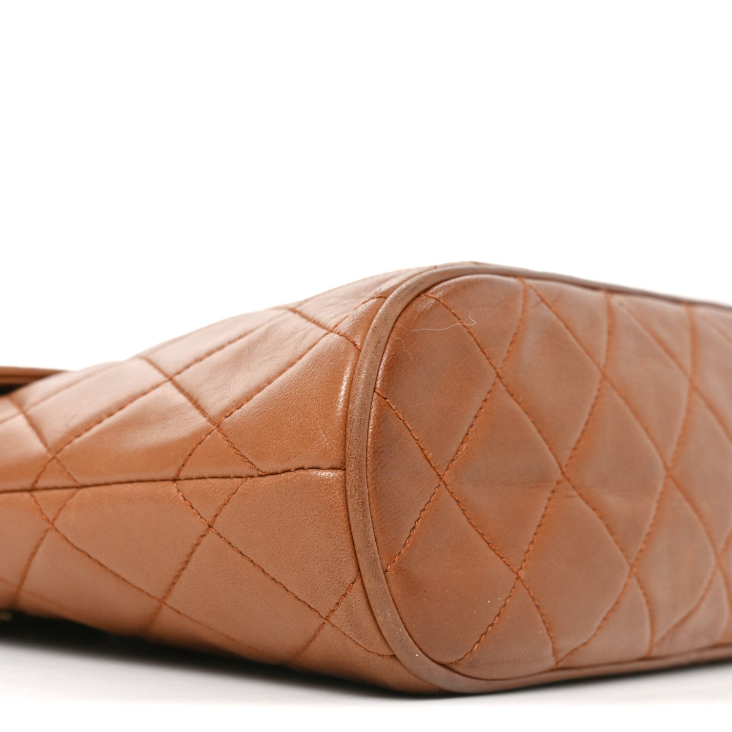 Lambskin Quilted CC Tassel Shoulder Bag Brown