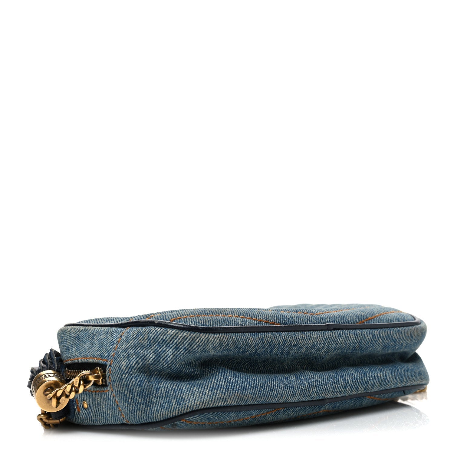 Denim Matelasse Monogram Mini Lou Camera Bag California Blue