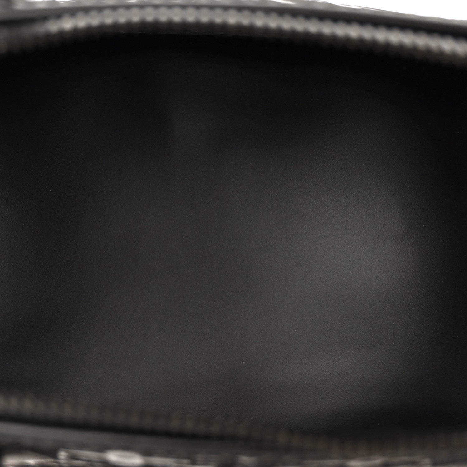 Patent Calfskin Laced Monogram Alma PM Black