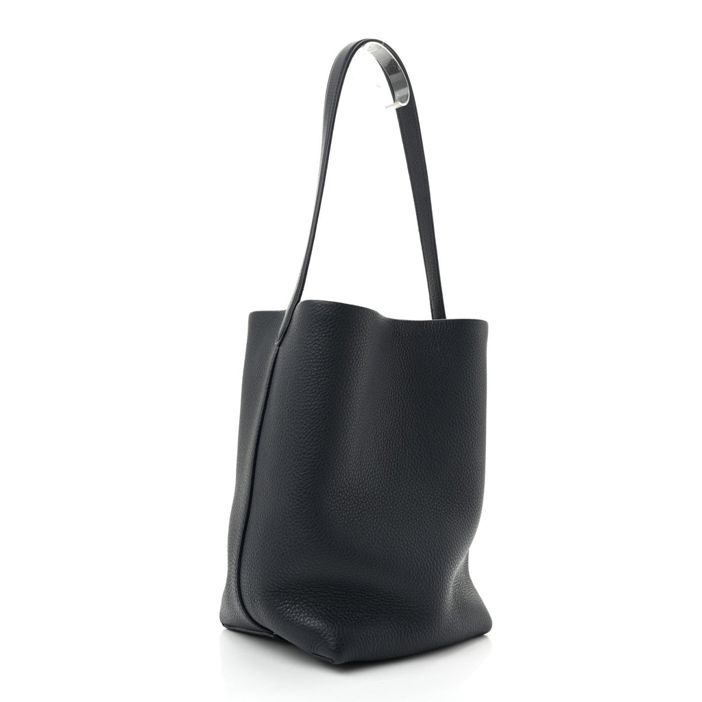 Grained Calfskin Medium N/S Park Tote Marine