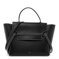 Smooth Calfskin Double Stitching Mini Belt Bag Black