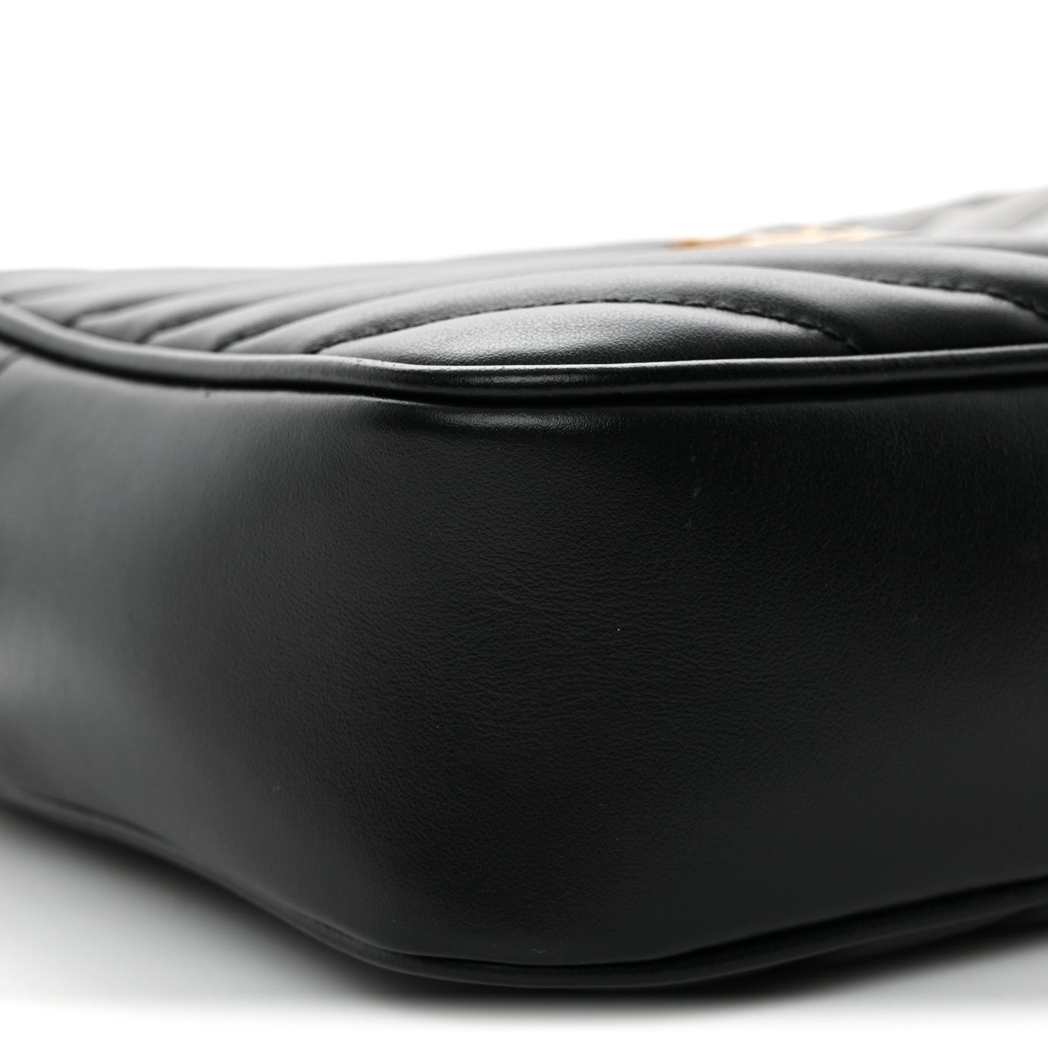 Calfskin Matelasse Monogram Lou Camera Bag Black
