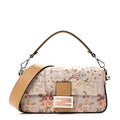 Satin Cuoio Romano Hand In Hand Campania Floral Baguette Multicolor