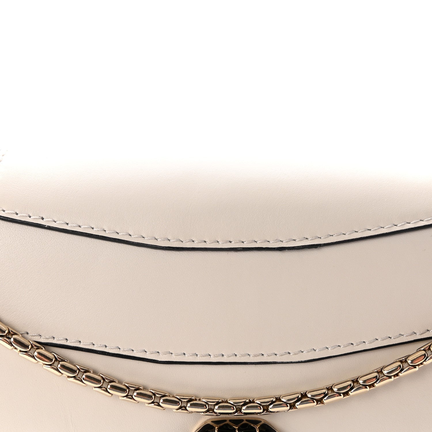 Calfskin Serpenti Forever Floral Crossbody Bag White Agate Multicolor