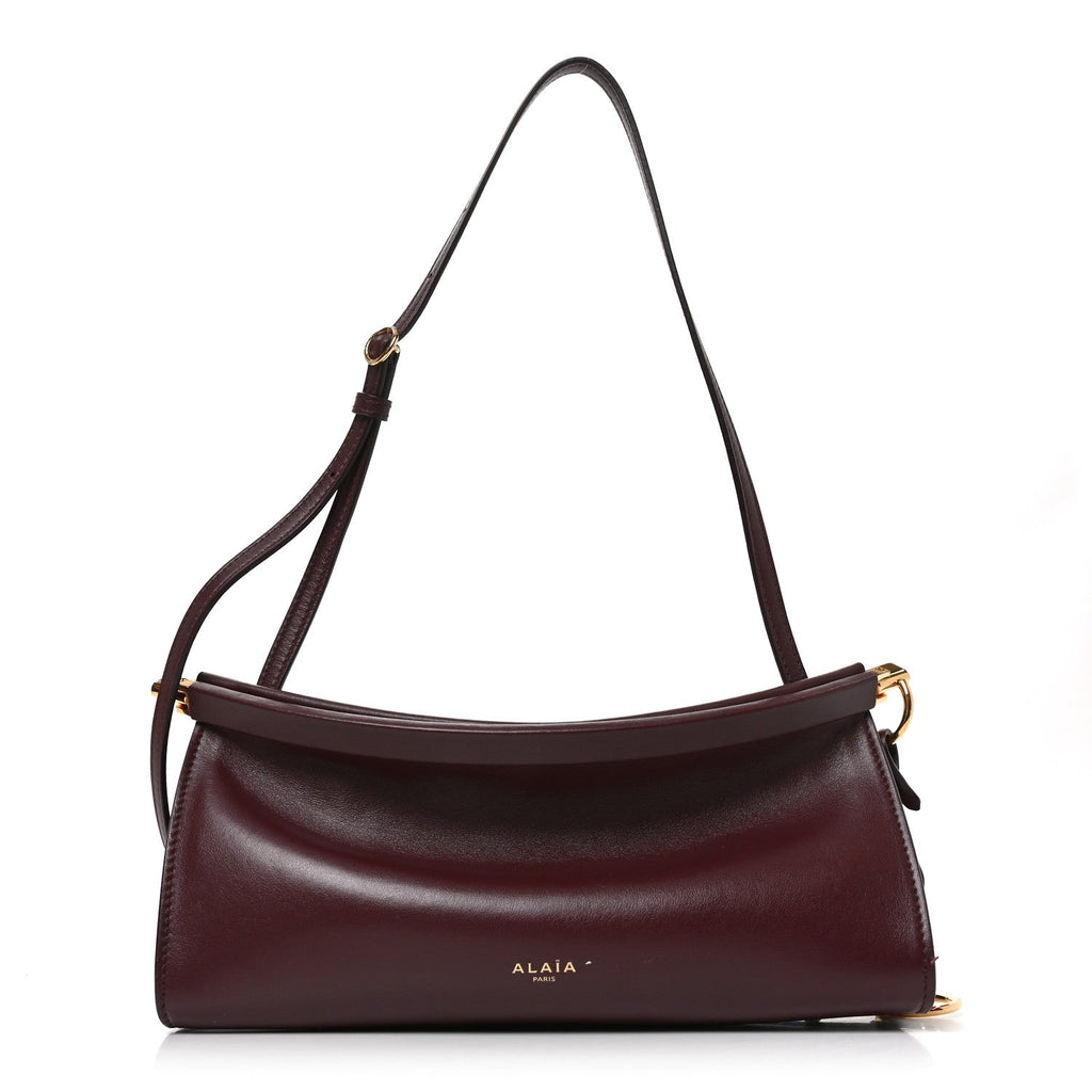 Calfskin Le Click East West Bag Rouge Grenat