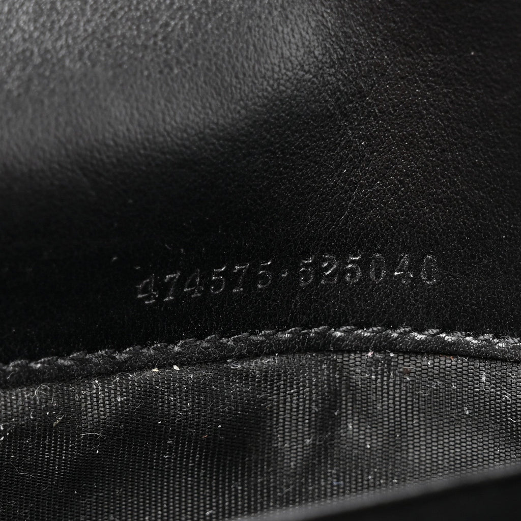 Calfskin Matelasse GG Marmont Chain Wallet Black