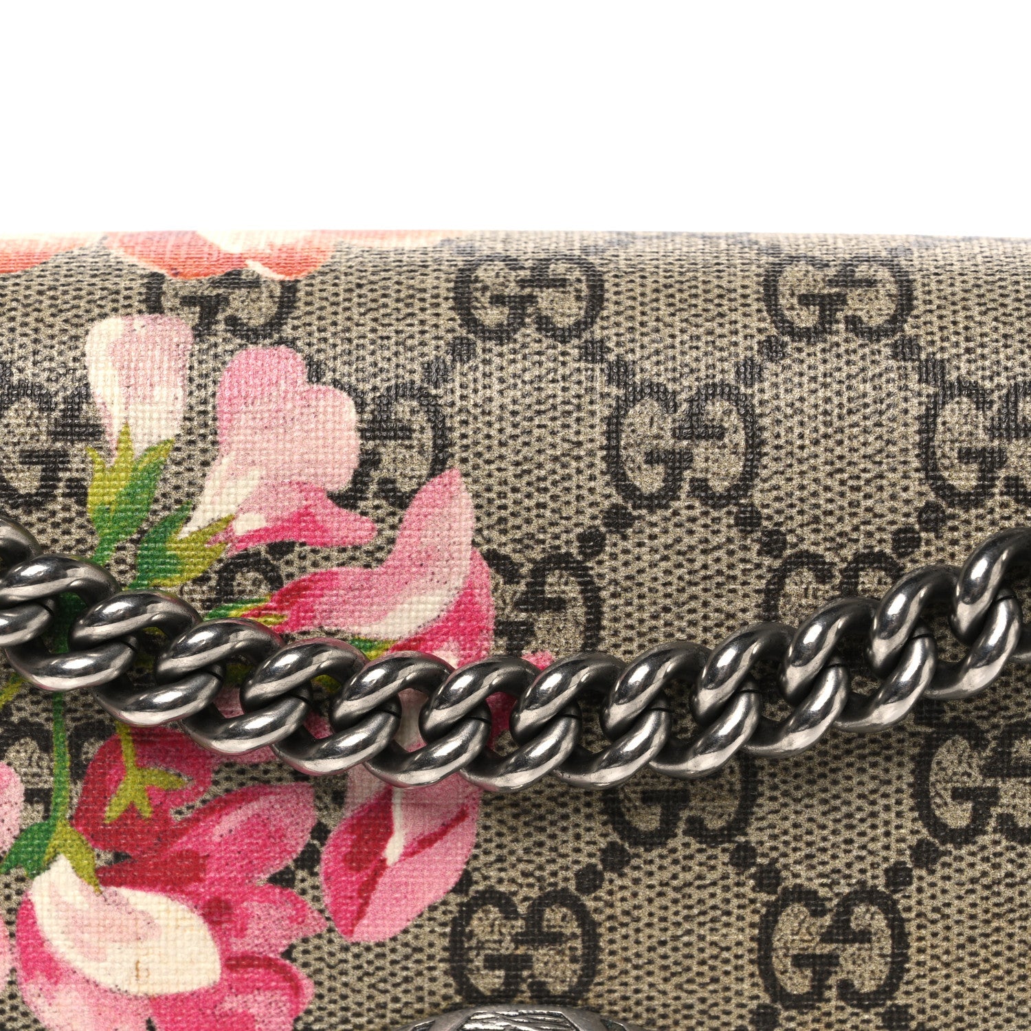 GG Supreme Monogram Blooms Small Dionysus Shoulder Bag Beige Multicolor Dry Rose