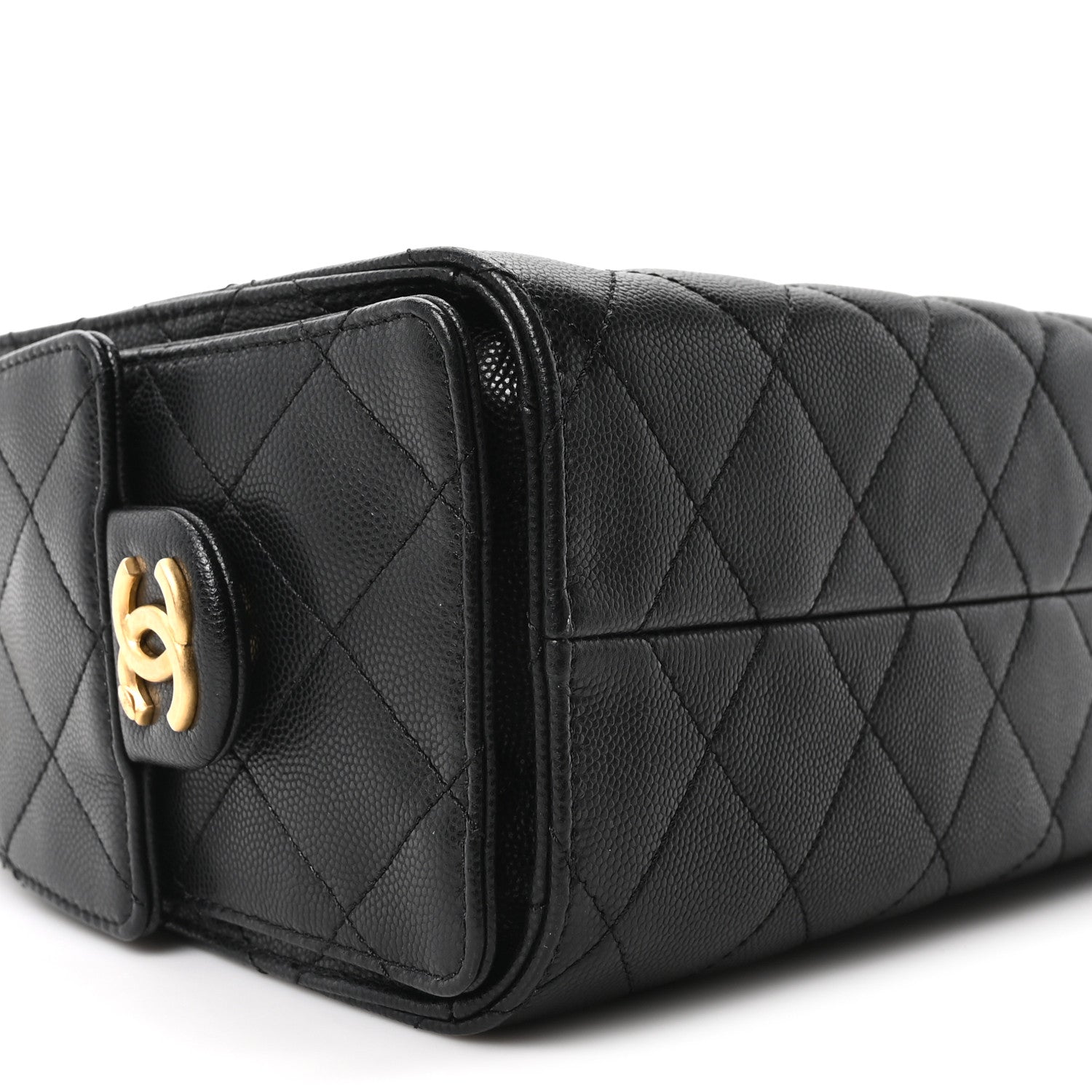 Caviar Quilted Mini Chanel 25 Handbag Black