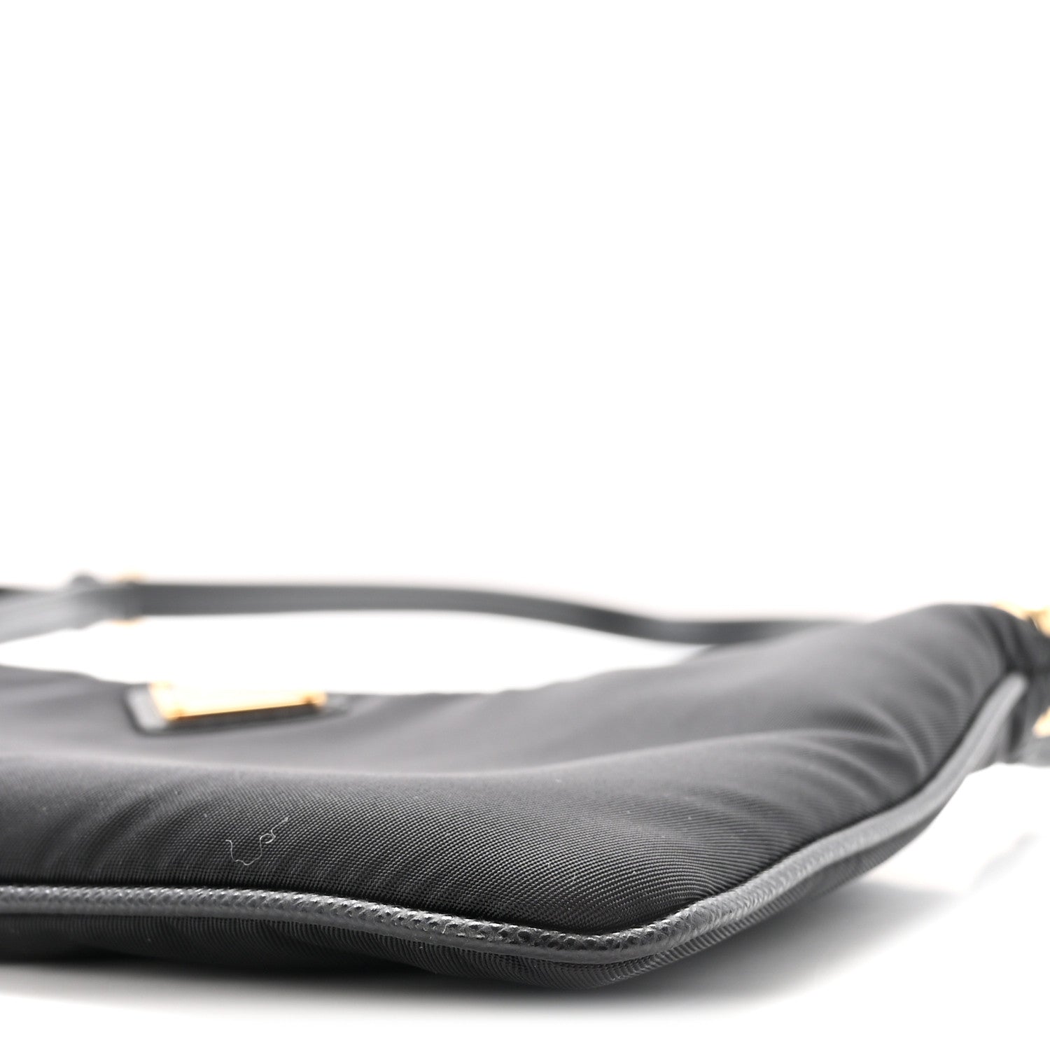 Re-Nylon Saffiano Raso Shoulder Bag Black