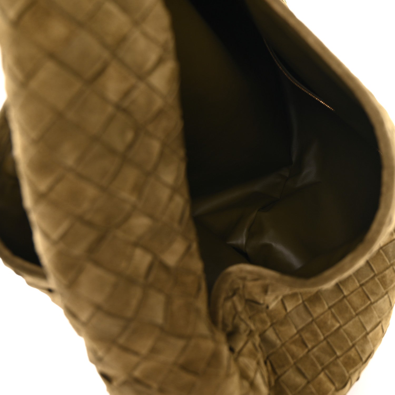 Suede Intrecciato Large Hop Mud