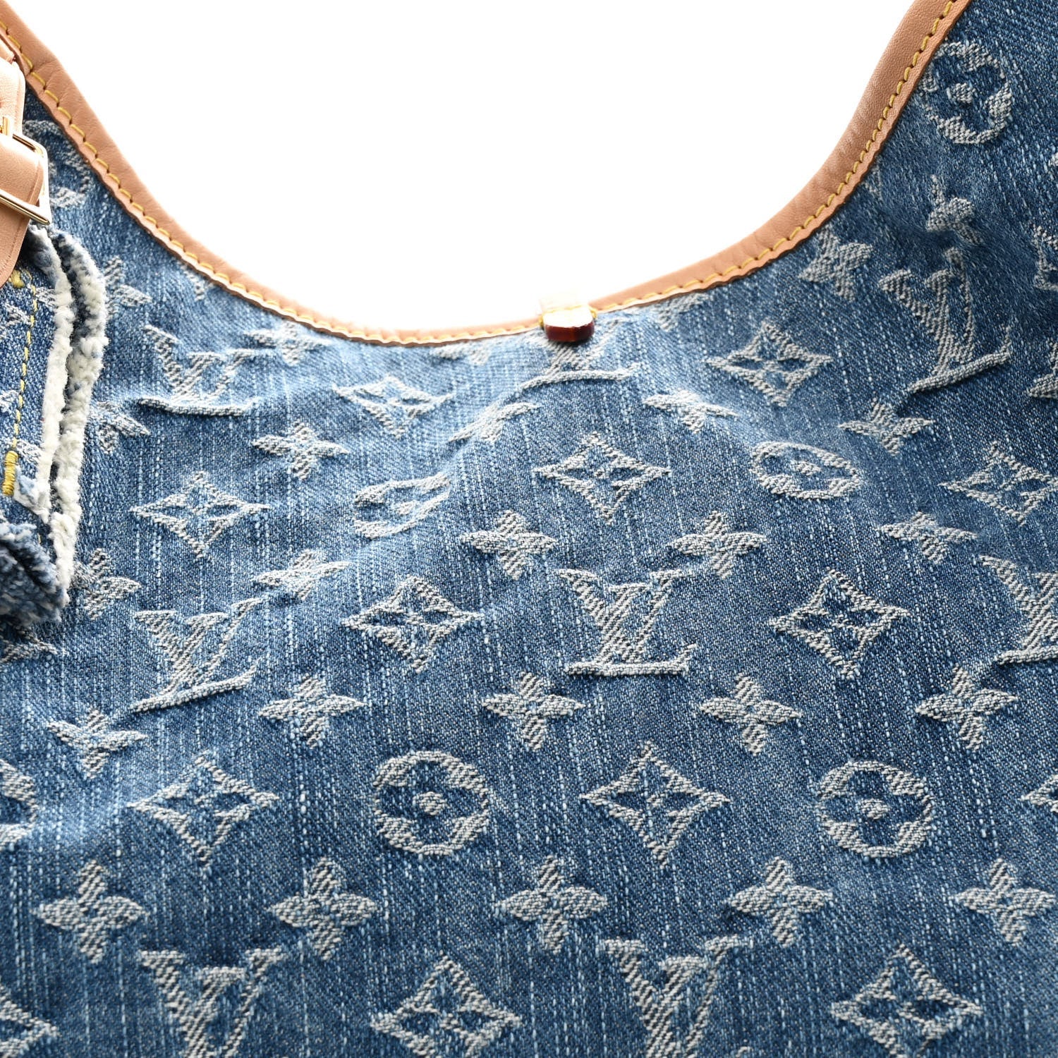 Monogram Denim CarryAll MM Blue
