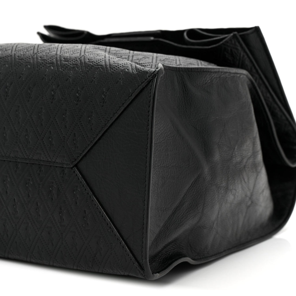 Calfskin Monogram Deli Paper Bag  Vintage Black