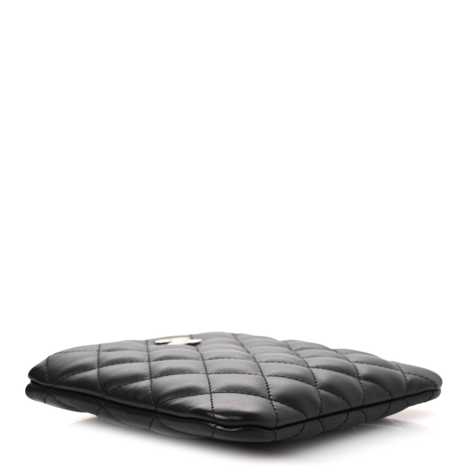 Lambskin Quilted Uniform Crossbody Bag Black