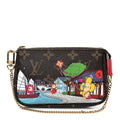 Monogram 2022 Christmas Animation Mini Pochette Accessories Red