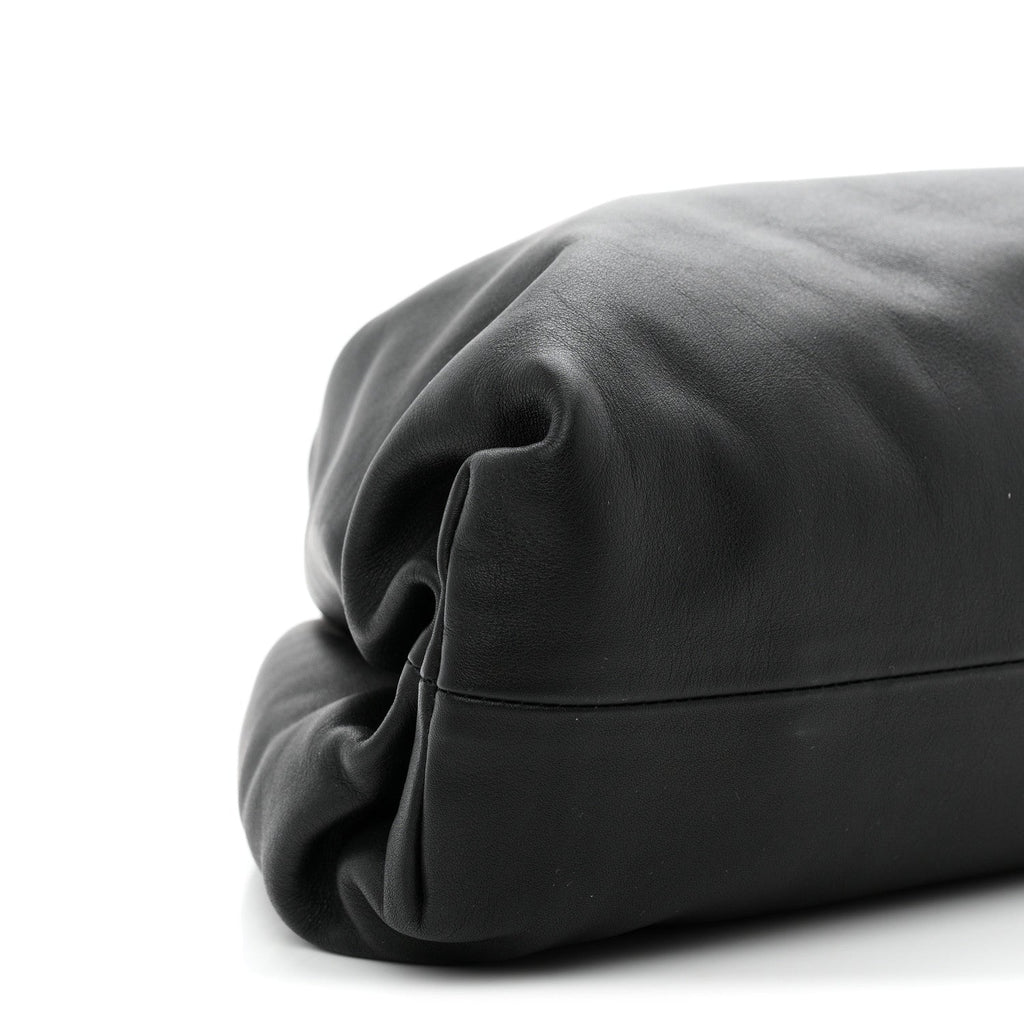 Smooth Butter Calf The Pouch Oversized Clutch Black