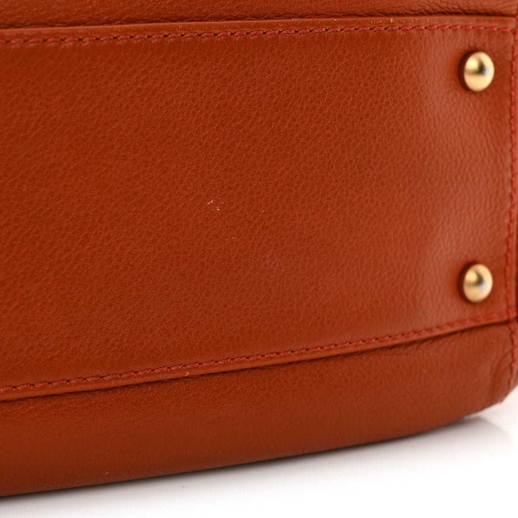 Calfskin Timeless CC Shoulder Bag Orange