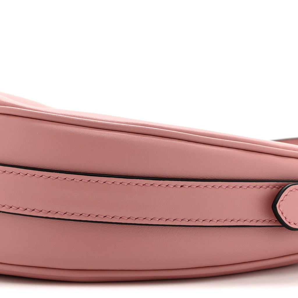Soft Calfskin Arque Shoulder Bag Alabastro