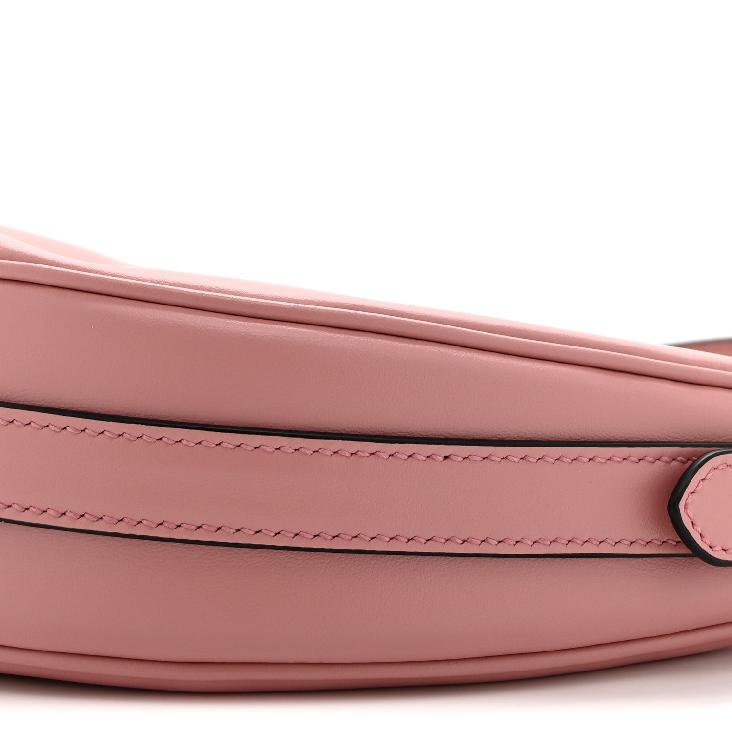 Soft Calfskin Arque Shoulder Bag Alabastro