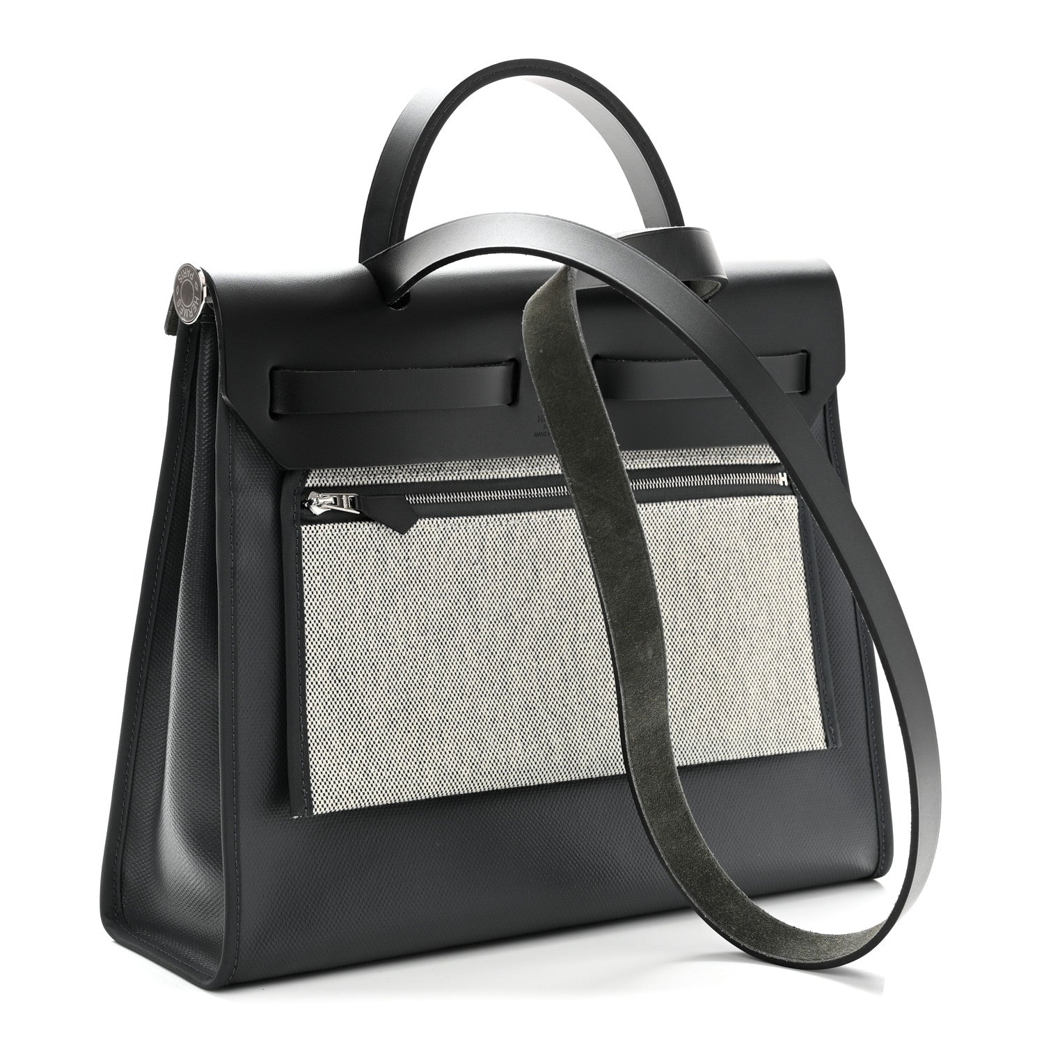 Toile H Berline Vache Hunter Herbag Zip PM 31 Ardoise Black Ecru