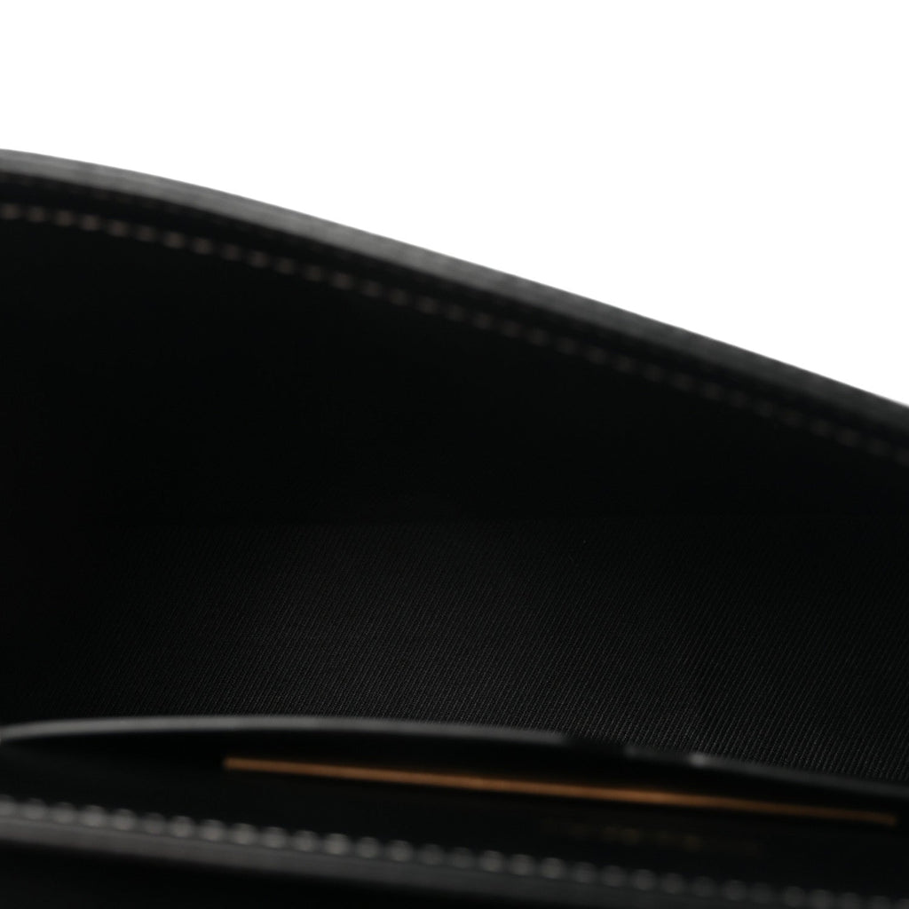 E-Canvas Check Calfskin Catherine Shoulder Bag Dark Birch Brown