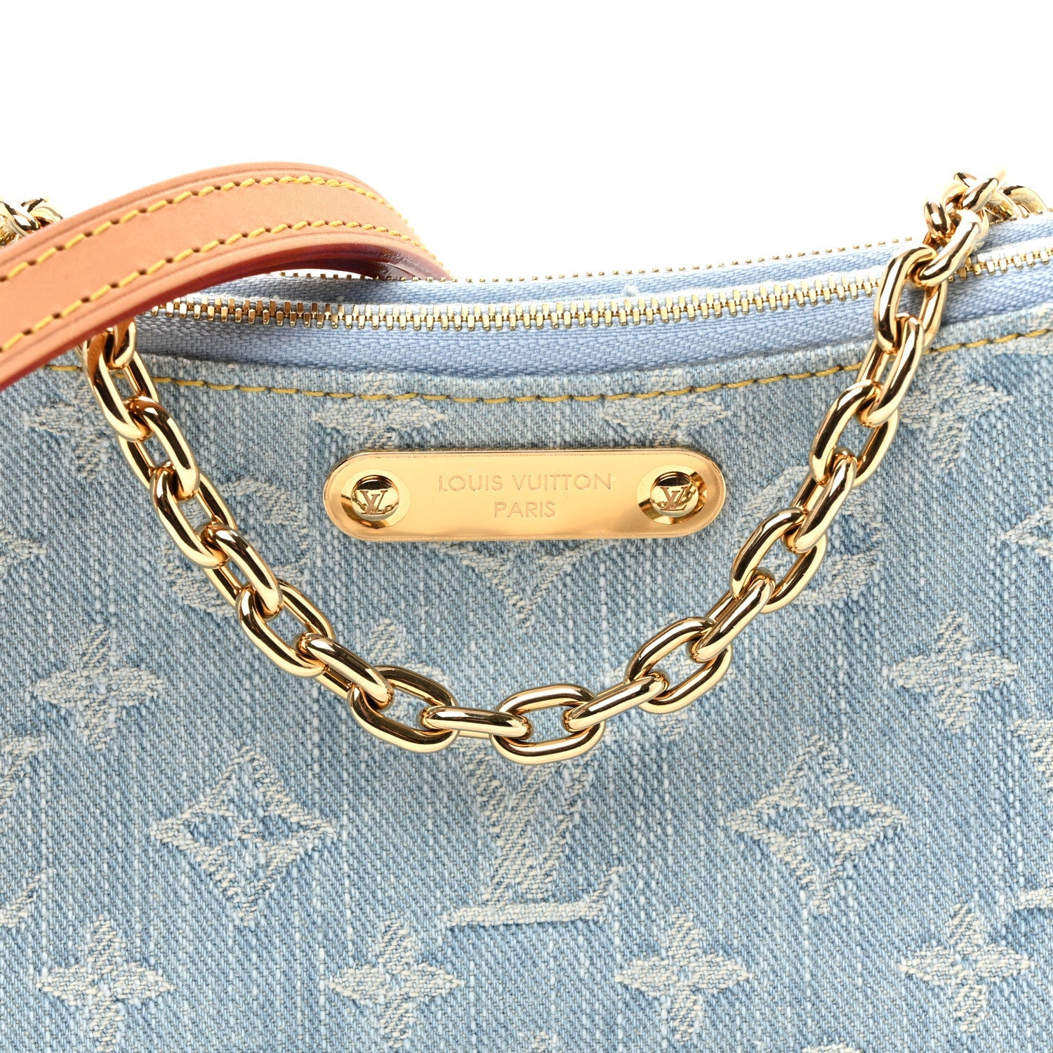 Monogram Denim Liv Pochette Sky Blue