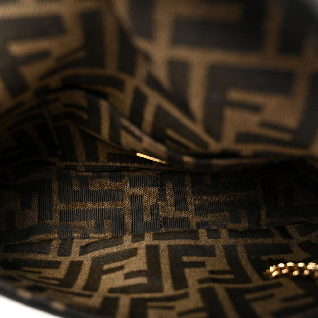 Fabric Jacquard FF 1974 Mini Baguette Tobacco Moro Black