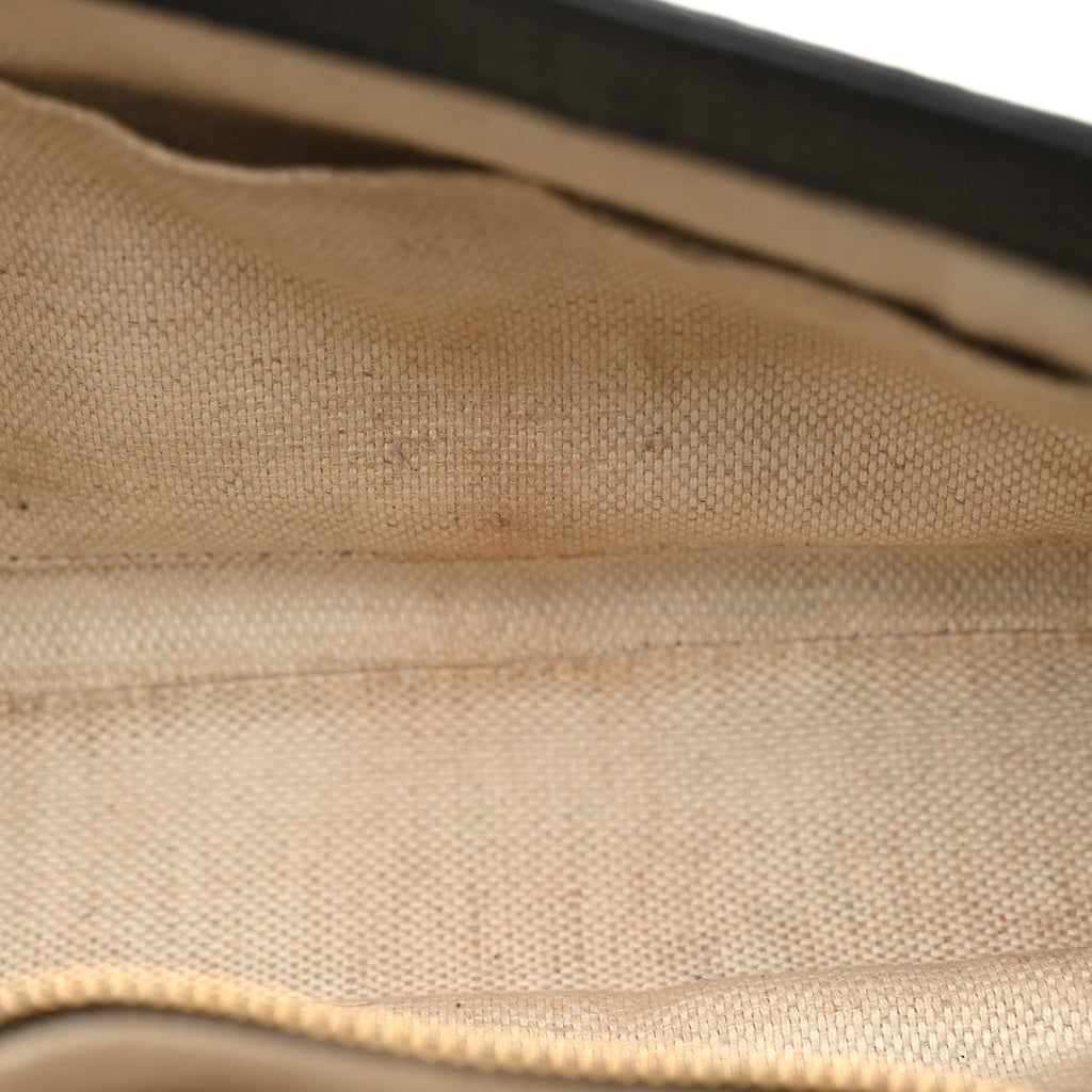 Pebbled Calfskin Medium Soho Flap Crossbody Black