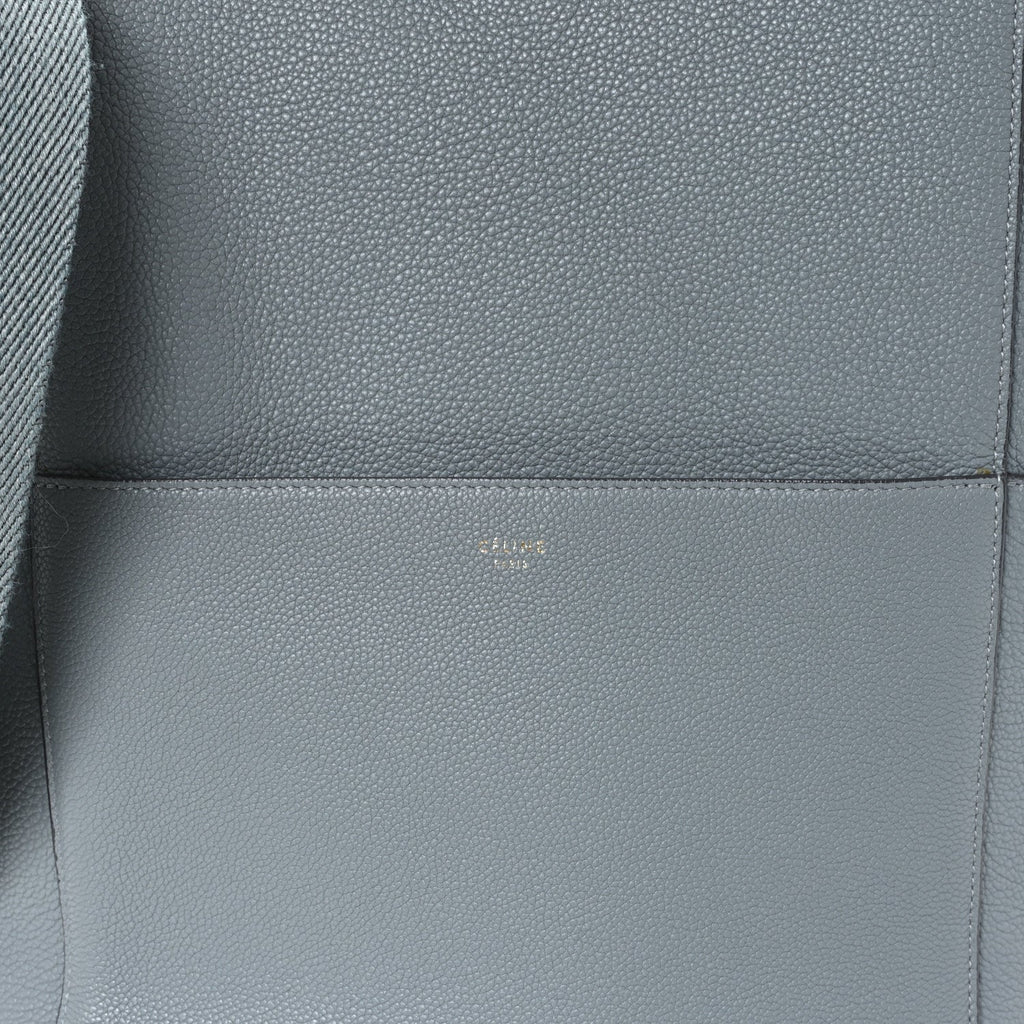 Soft Grained Calfskin Sangle Bucket Bag Storm