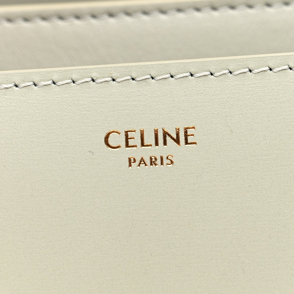Box Calfskin Medium Classic Box Flap Bag Vert D'eau